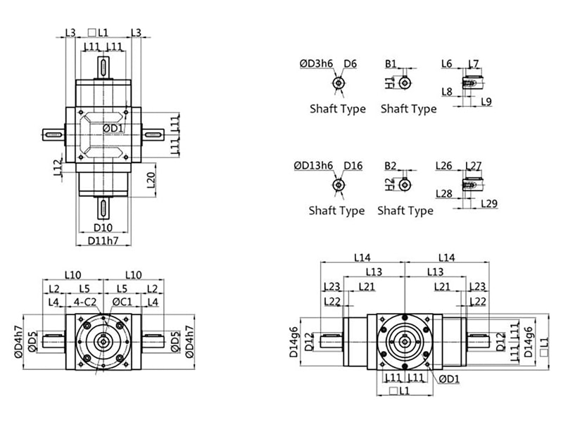 WRH Steering Gear Lifting and T-angle Reducer