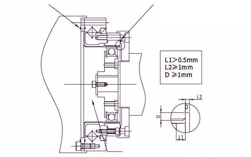 The second method of installation for WHT-I/II series reducer
