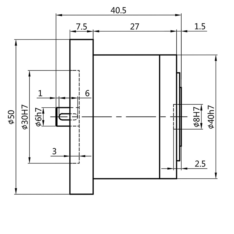 WF07 Flange Output Circular Gear Reducer