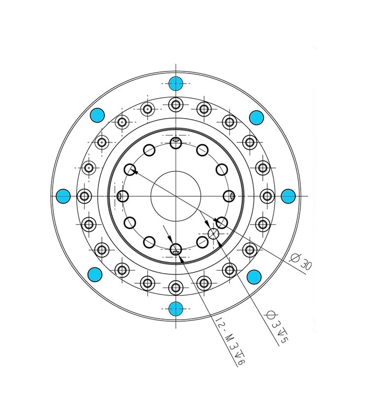 WFH11 Hollow Planetary Circular Gear Reducer