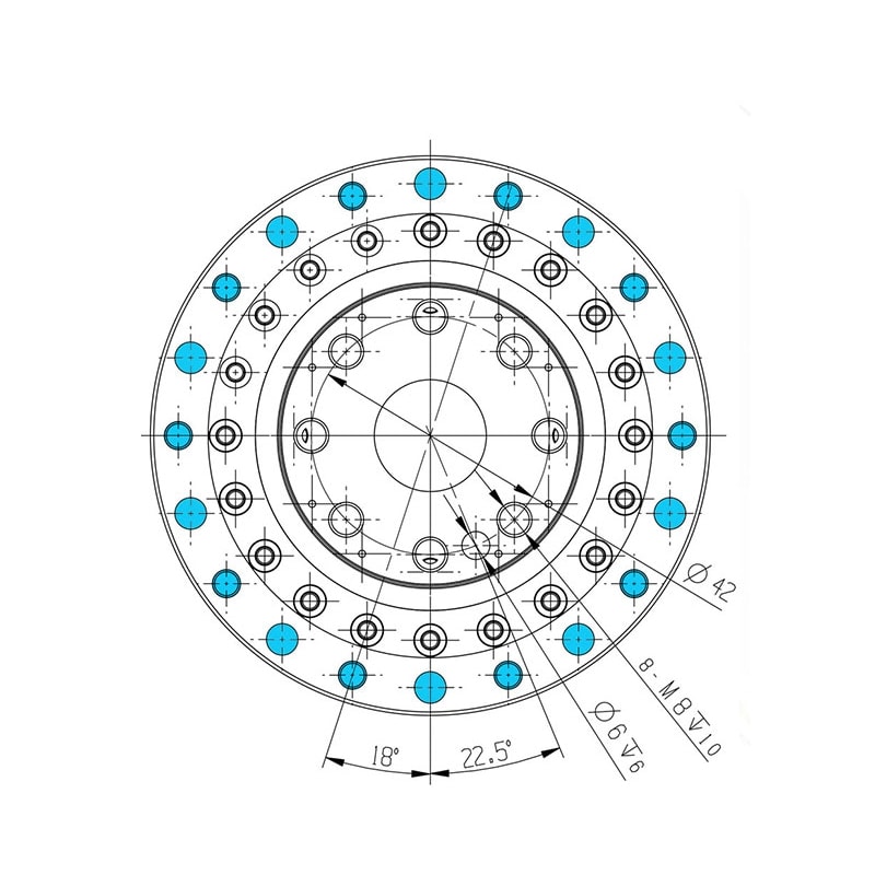 WFH17 Hollow Planetary Circular Gear Reducer