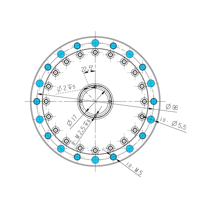 WFH25 Hollow Planetary Circular Gear Reducer