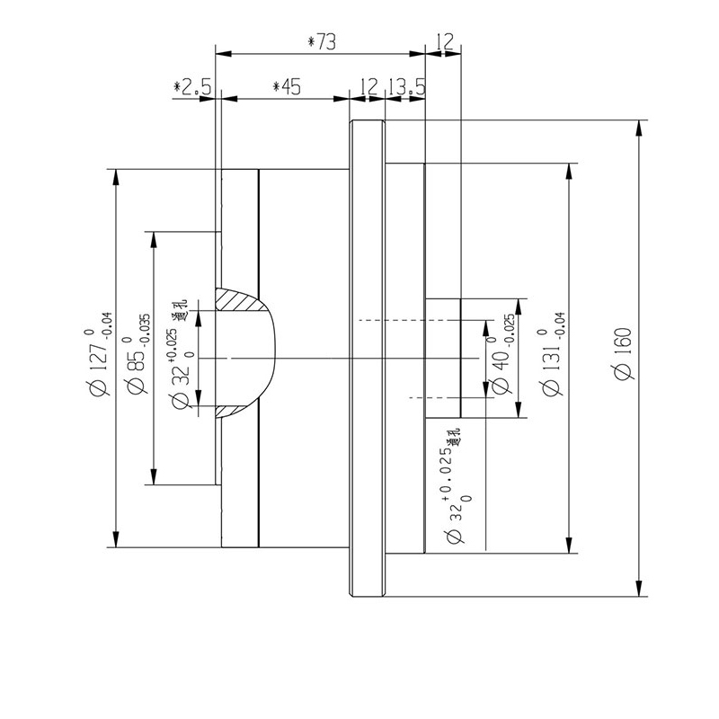 WFH40 Hollow Planetary Circular Gear Reducer