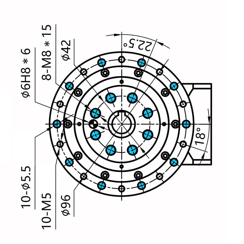 WFR 25 series reducer drawings