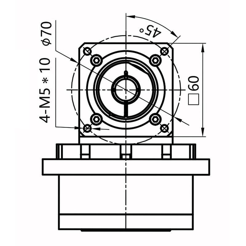 WFR 25 series reducer drawings