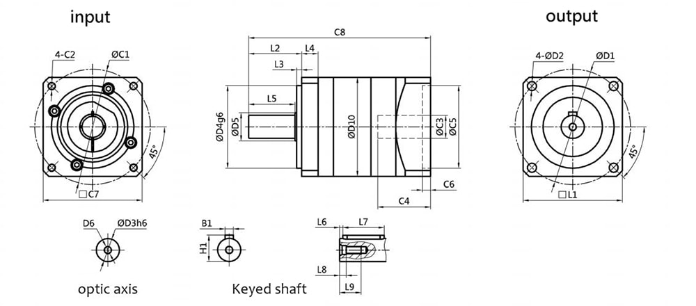 WPG Series straight gear planetary reducer